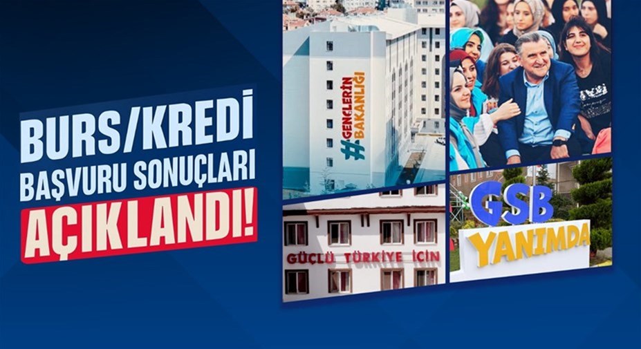 Burs ve Kredi Başvuru Sonuçları Açıklandı