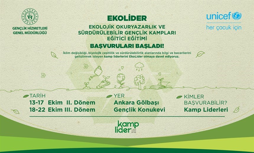 EkoLider Eğitici Eğitimi II. ve III. Dönem Başvuruları Başladı!