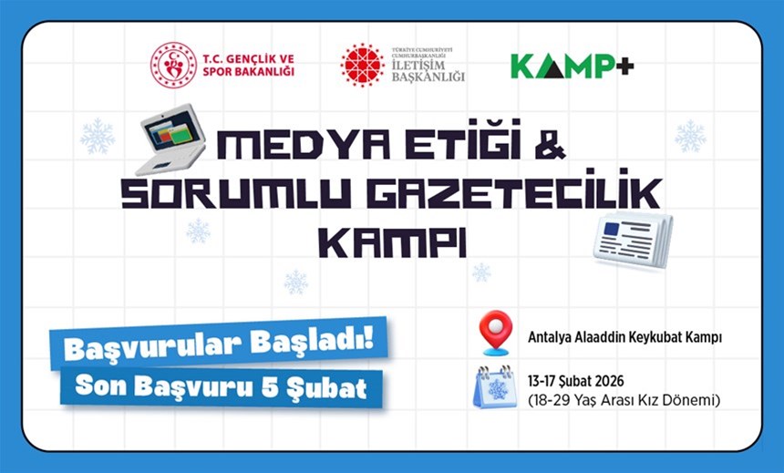 Kamp+ Medya Etiği ve Sorumlu Gazetecelik Kampı Başvuruları Başladı!