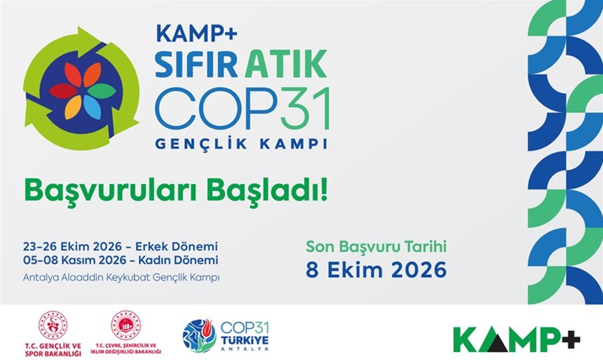 Kamp+ COP31 Sıfır Atık Gençlik Kampı başvuruları başladı