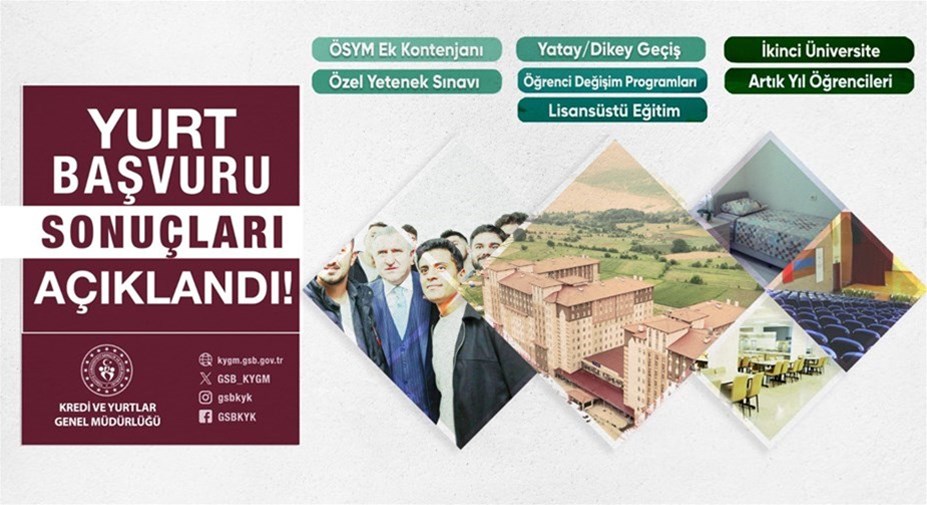 Ek kontenjan yurt başvuru sonuçları açıklandı