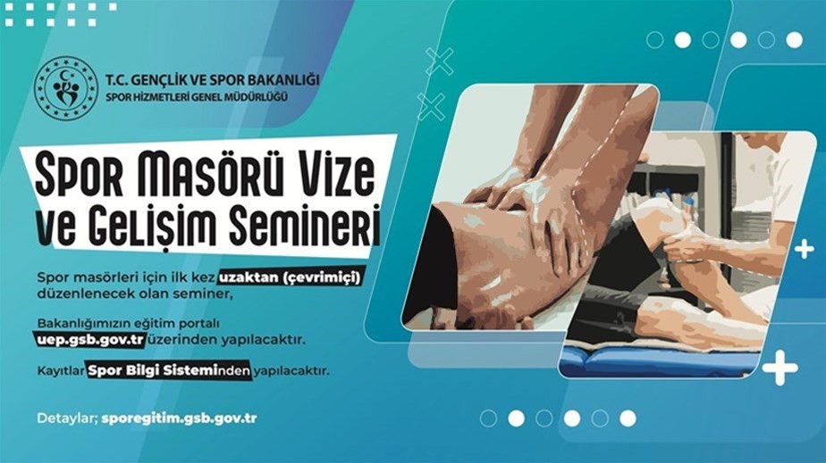 Spor Masörü Vize/Gelişim Seminerleri takvimi yayınlandı