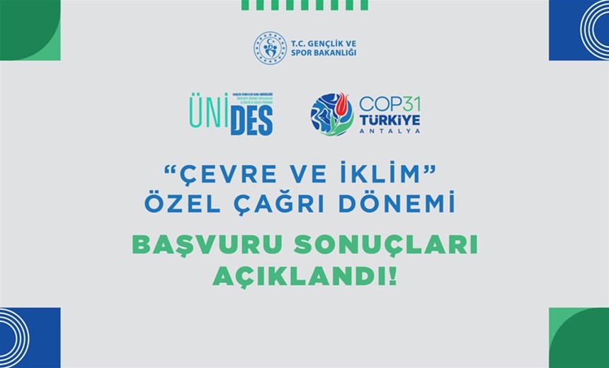 ÜNİDES “Çevre ve İklim” Özel Çağrı Dönemi sonuçları açıklandı!